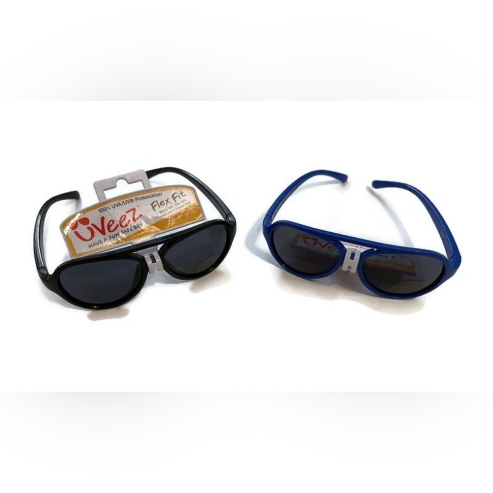 UVeez Flex Fit Blue and Black Sunglasses Kids 4+yrs